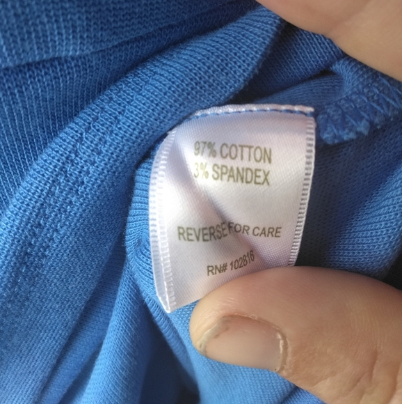 Garnet Hill Cornflower Blue 3/4 Sleeve Ponte Knit Sheath Dress Size 8 - Picture 9 of 9